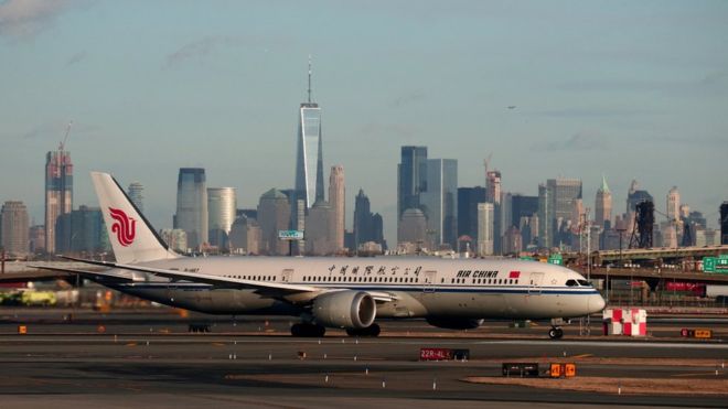 US bars passenger flights from China