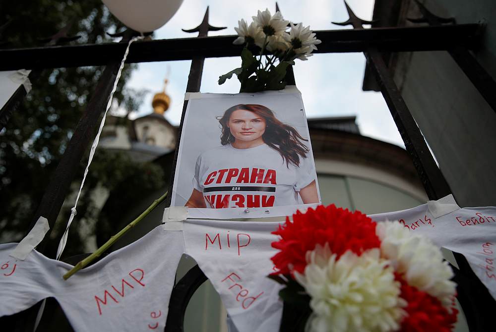 Belarusian opposition politician Tsikhanouskaya says ready to lead nation