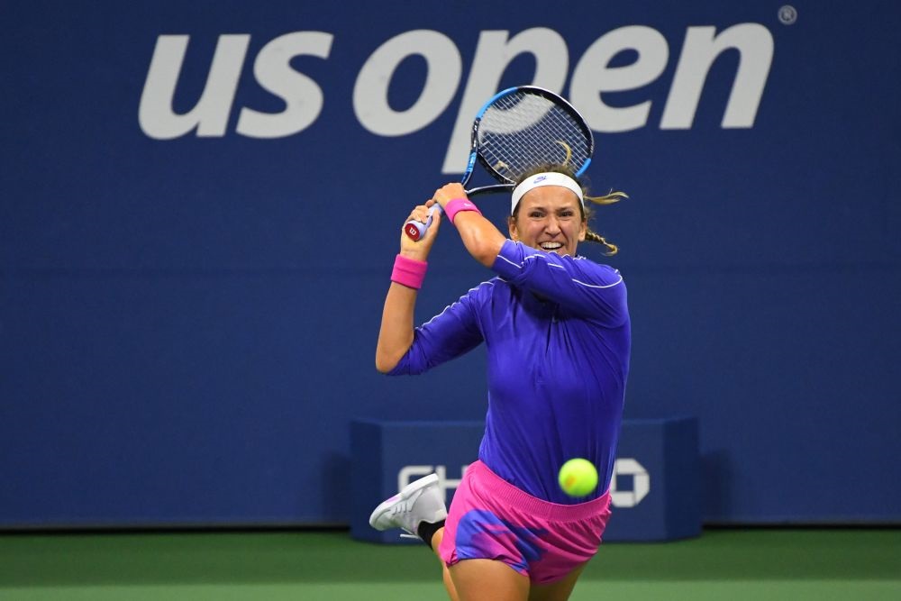 Azarenka clobbers Mertens to set up Serena showdown