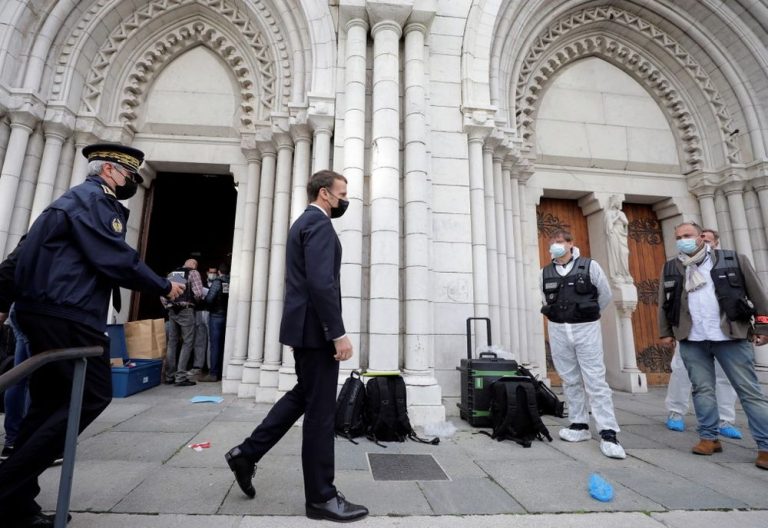 Macron vows defiance after ‘Islamist’ knife attack in church kills three