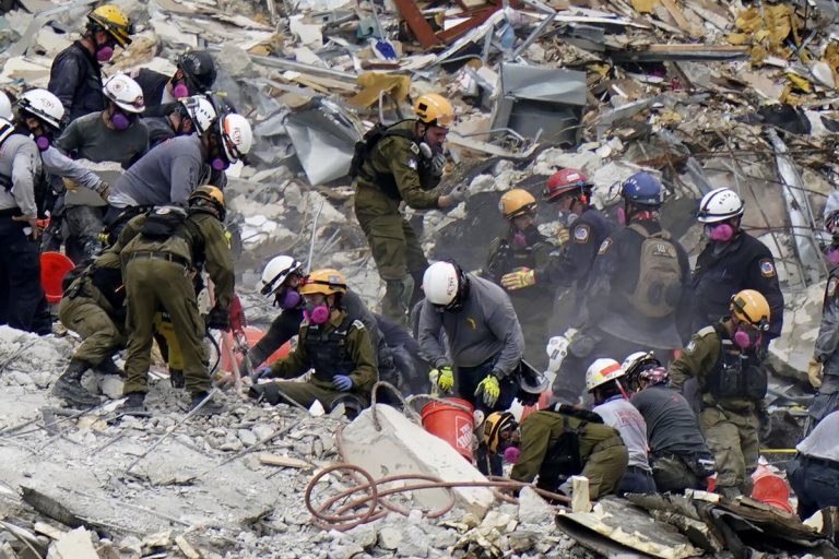 Search in Florida condominium collapse to take weeks; deaths reach 90