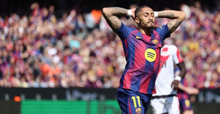 Barcelona’s Raphinha to miss Champions League quarters due to injury